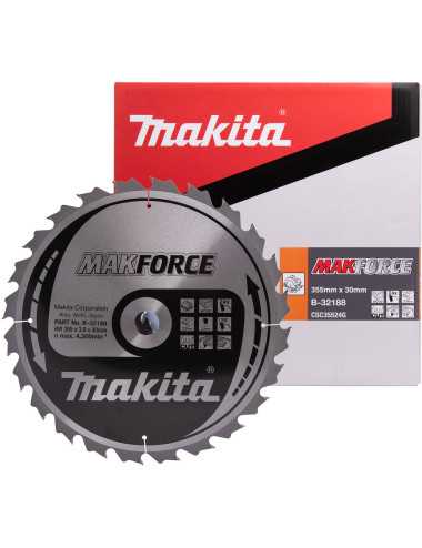 MAKITA PIŁA TARCZOWA  355x30x24z MAKFORCE DREWNO B-32188