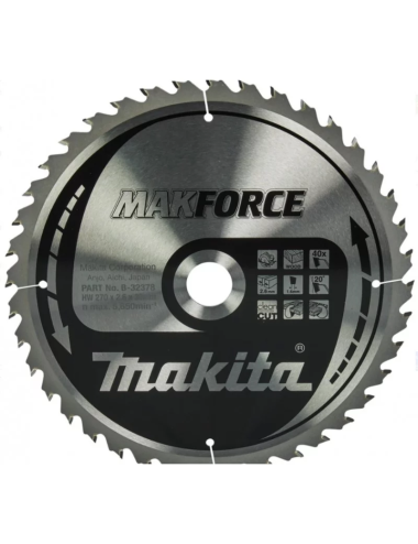 MAKITA PIŁA TARCZOWA  270x30x40z MAKFORCE DREWNO B-32378