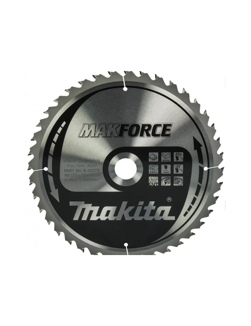 MAKITA PIŁA TARCZOWA  270x30x40z MAKFORCE DREWNO B-32378