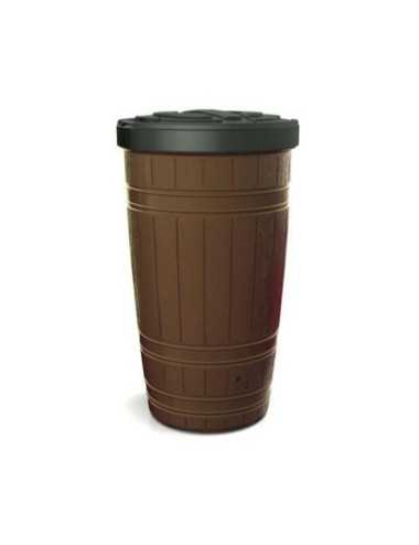 PROSPERPLAST POJEMNIK NA DESZCZÓWKĘ WOODCAN BRĄZ 265L