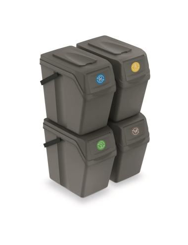 KEDEN KOSZ NA ŚMIECI SORTIBOX - SZARY KAMIENNY