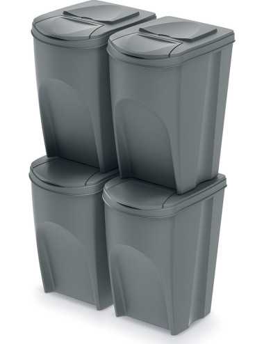 KEDEN KOSZ NA ŚMIECI SORTIBOX - SZARY KAMIENNY