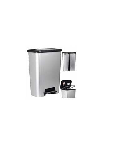 CURVER KOSZ NA ŚMIECI Z PEDAŁEM 50L IML METALIZOWANY