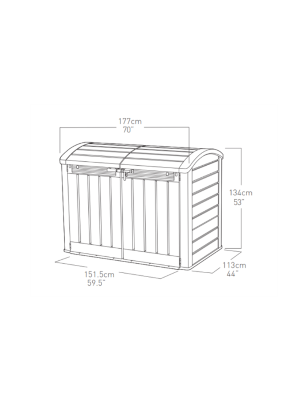 KETER SKRZYNIA SCHOWEK OGRODOWY STORE IT OUT ULTRA BRĄZ BEŻ