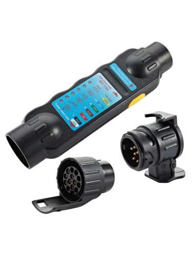 ORNO TESTER GNIAZDA PRZYCZEP + ADAPTERY