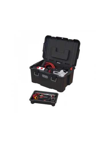 KETER ZESTAW 3 SKRZYNEK 150L CZARNY  CZERWONY