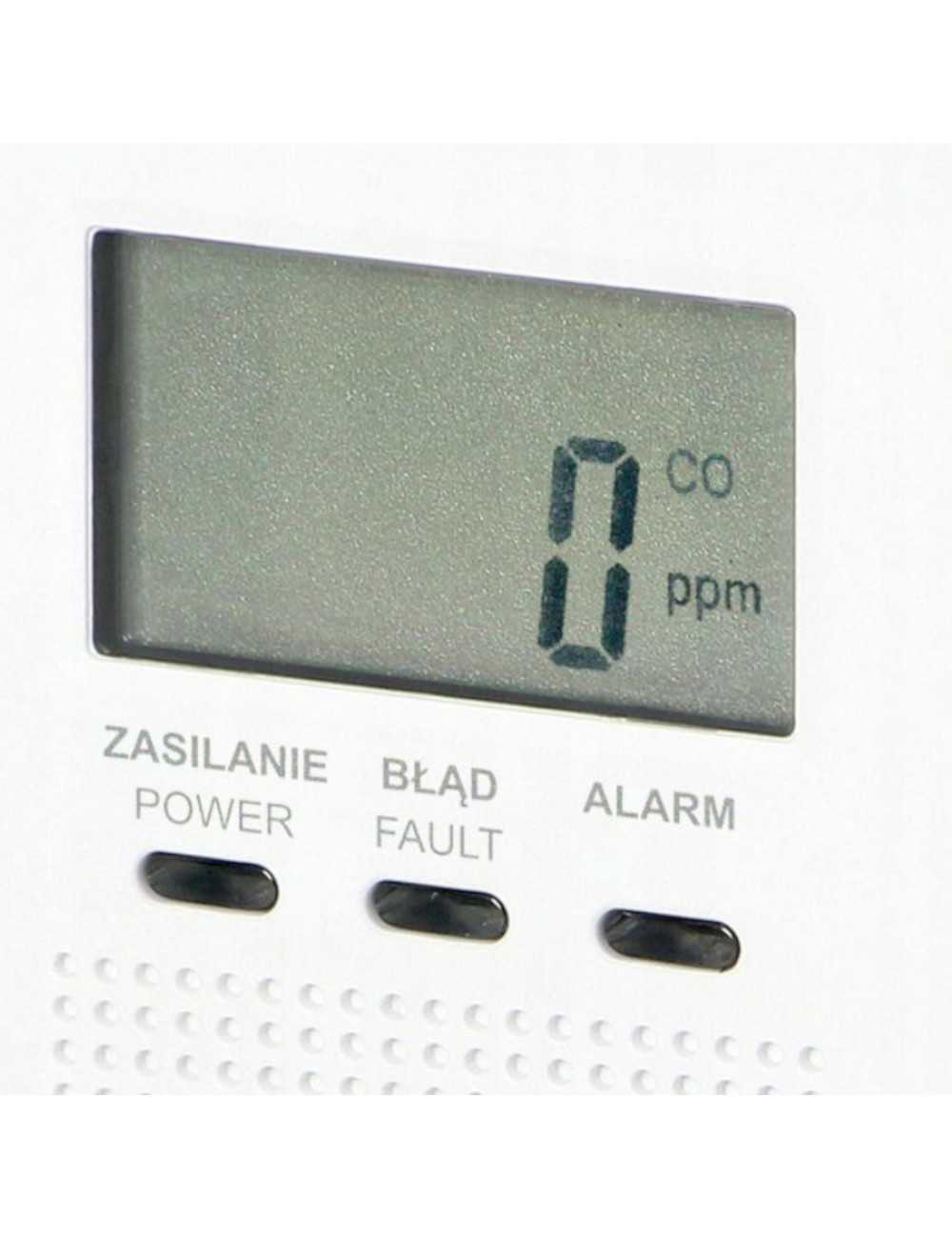 ORNO CZUJNIK TLENKU WĘGLA WYŚWIETLACZ 9V