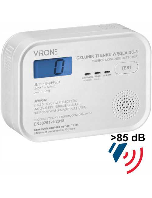 ORNO CZUJNIK TLENKU WĘGLA WYŚWIETLACZ 9V