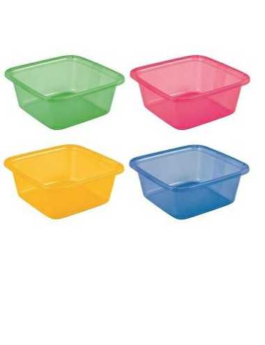 CURVER MISKA KWADRATOWA 7,2L  TRANSPARENTNY RÓŻOWY - 3szt. TRANSPARENTNY NIEBIESKI -4szt. TRANSPAR