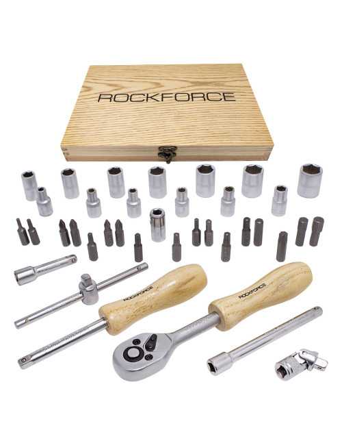 ROCKFORCE ZESTAW KLUCZY 1 4" 38el.