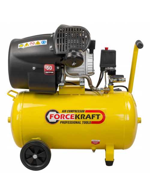 SPRĘŻARKA 50l 2-TŁOKOWA 2,2KW 8BAR 230V  FORCEKRAFT