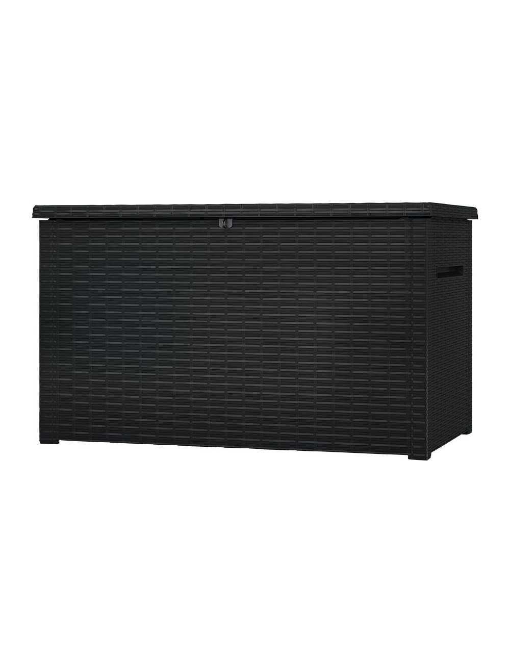 KETER SKRZYNIA OGRODOWA JAVA BOX RATTAN 870 L GRAFITOWA
