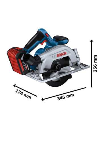 BOSCH PILARKA TARCZOWA GKS 185-LI 1x5,0Ah 165mm