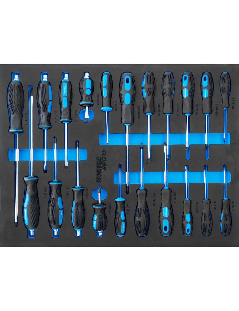 NORTEC WÓZEK NARZĘDZIOWY 7 SZUFLAD 279el.