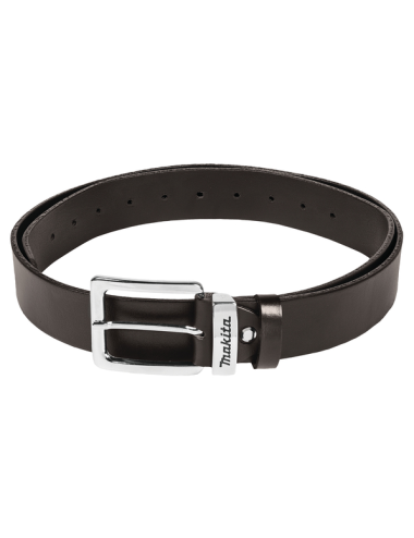 MAKITA PASEK ZE SKÓRY BRĄZOWY (L) Z LOGO MAKITA, 40mm