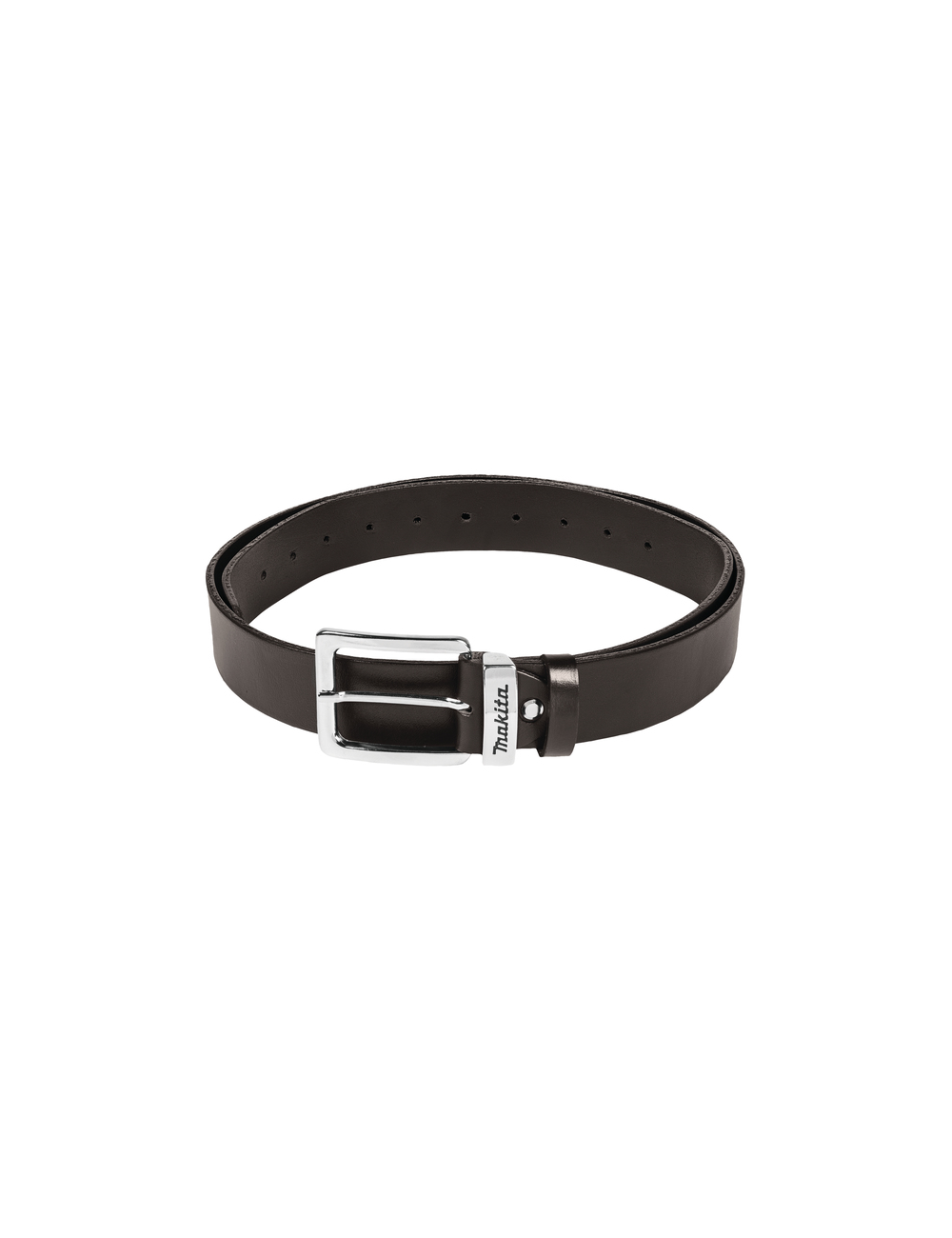 MAKITA PASEK ZE SKÓRY BRĄZOWY (L) Z LOGO MAKITA, 40mm