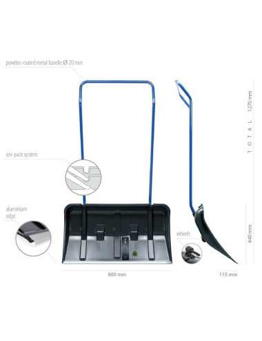 PROSPERPLAST ŁOPATA PODWÓJNA ARCTIC ECO 80cm