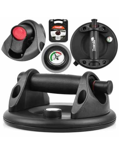 GEKO Uchwyt Przyssawka próżniowa do szyb z manometrem 200mm 120kg