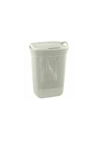 CURVER KOSZ NA BIELIZNĘ KNIT 57L  KREMOWY