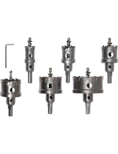 YATO ZESTAW OTWORNIC TCT DO METALU 6szt. YT-44077