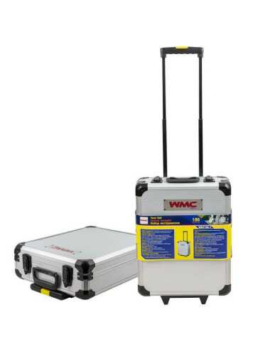 ZESTAW KLUCZY  186el. WALIZKA NA KÓŁKACH  WMC