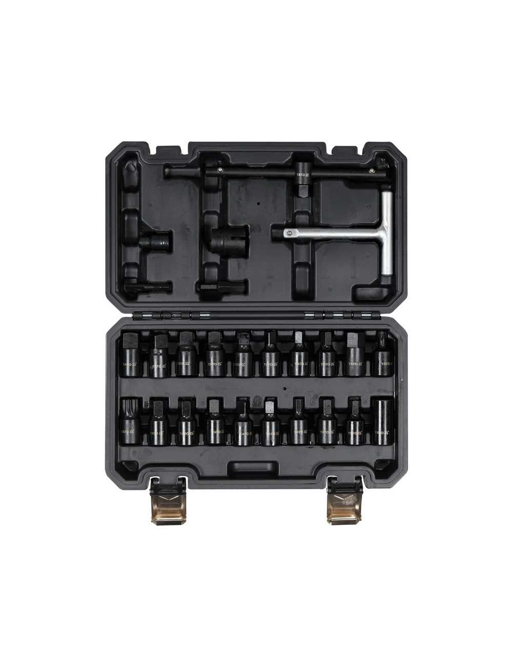 YATO KOMPLET KLUCZY DO KORKÓW OLEJU 26el. YT-05998