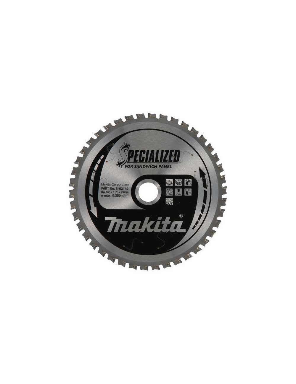 MAKITA PIŁA TARCZOWA  160x20mm 42-ZĘBÓW PŁYTY WARSTWOWE