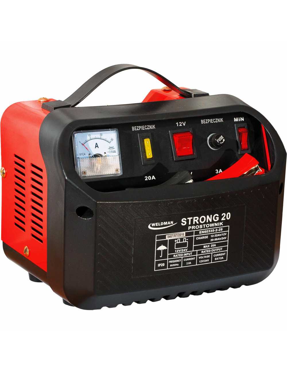 PROSTOWNIK WELDMAN STRONG  20  6V 12V LCD