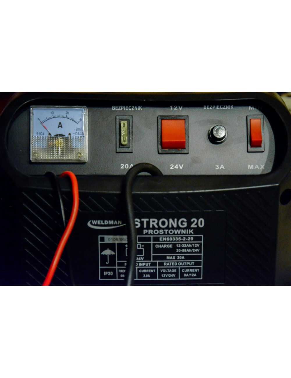 PROSTOWNIK WELDMAN STRONG  20  6V 12V LCD
