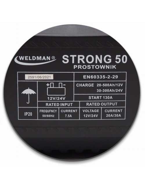 PROSTOWNIK WELDMAN STRONG 50 Z ROZRUCHEM 12V 24V