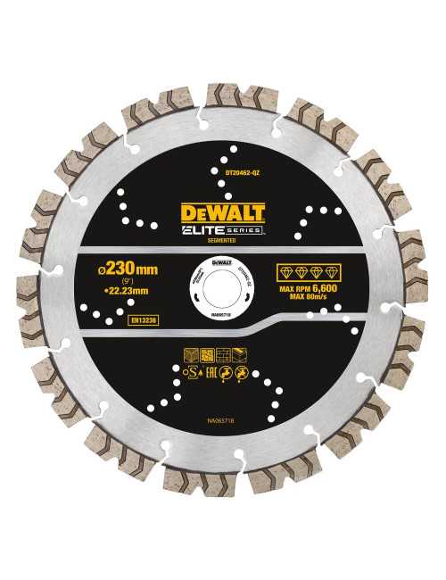 TARCZA DIAMENTOWA SEGMENTOWA BETON 230 25,4MM ELITE DEWALT DT20462-QZ