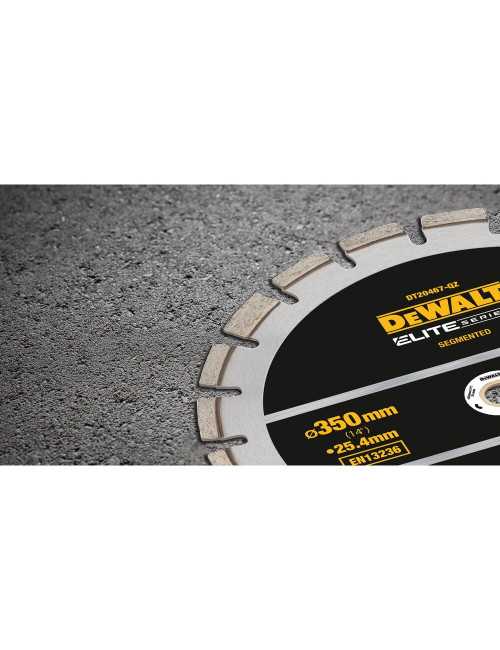 TARCZA DIAMENTOWA, SEGMENTOWA BETON ASFALT 350 25,4MM ELITE DEWALT DT20467-QZ