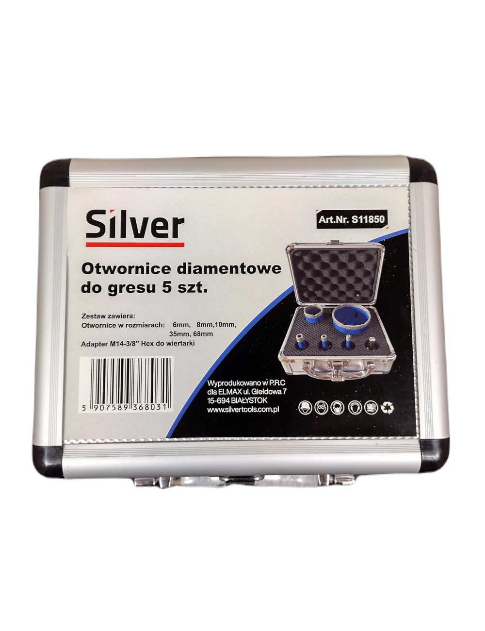 OTWORNICE DIAMENTOWE 5el. M14 SILVER