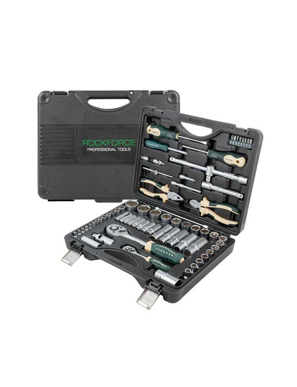 ROCKFORCE ZESTAW KLUCZY  69el. 1 2" 1 4" RF-4603-5