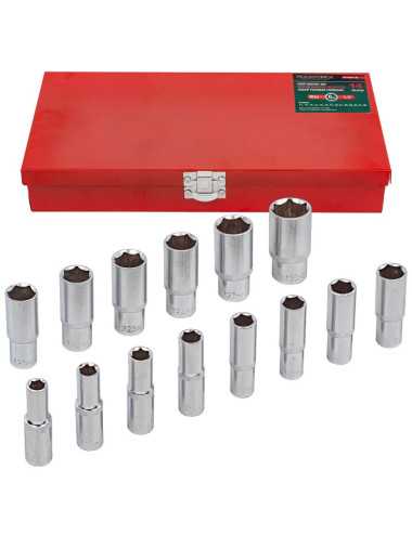 ROCKFORCE NASADKI DŁUGIE  6-KĄT. 14szt.1 2" 11-30mm