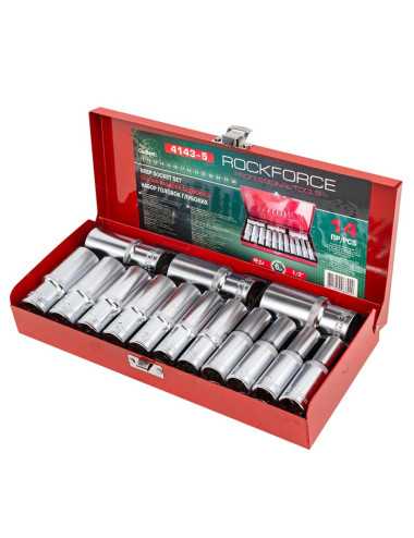 ROCKFORCE NASADKI DŁUGIE  6-KĄT. 14szt.1 2" 11-30mm