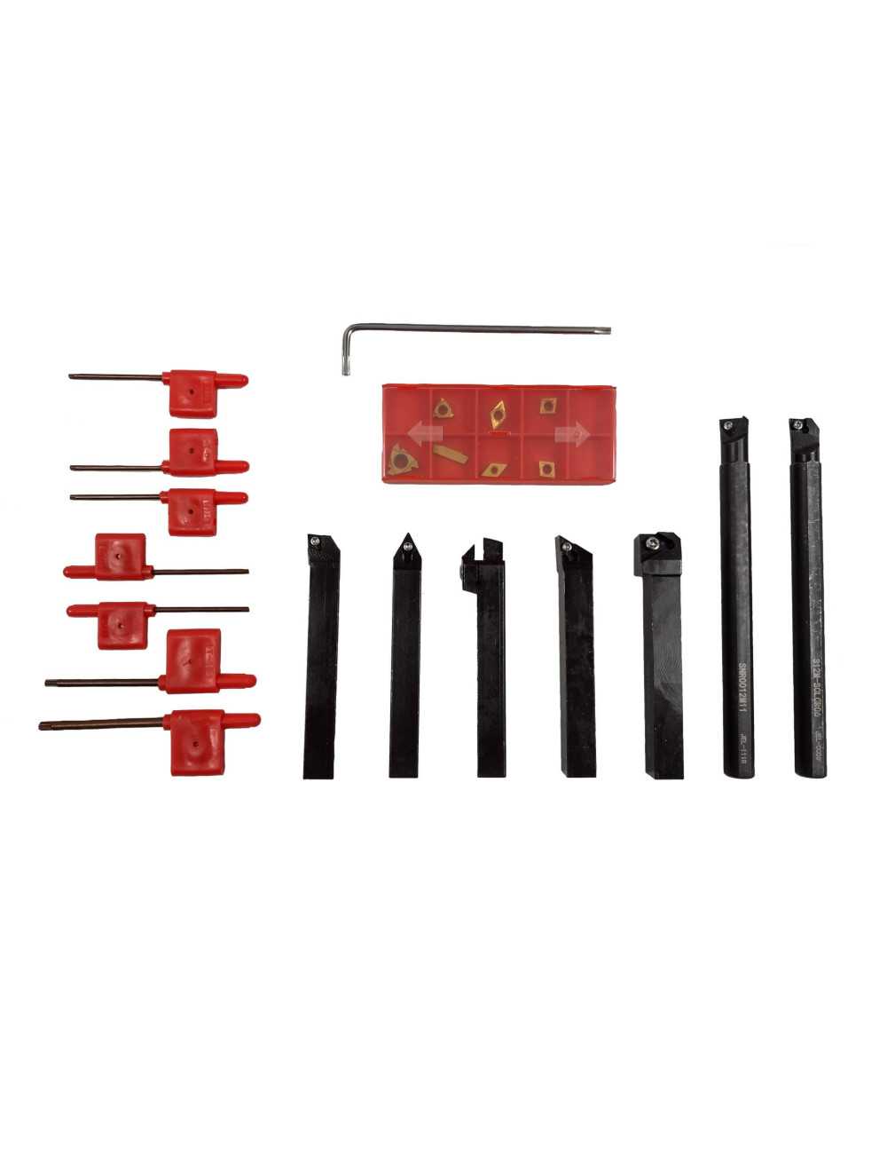 NOŻE TOKARSKIE SKŁADANE Z WYMIENNĄ PŁYTKĄ 12mm 21szt. SILVER