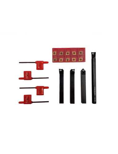 NOŻE TOKARSKIE SKŁADANE Z WYMIENNĄ PŁYTKĄ 12mm 18szt. SILVER