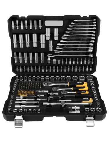 JCB ZESTAW KLUCZY 216el. 1 2" 3 8" 1 4" WALIZKA