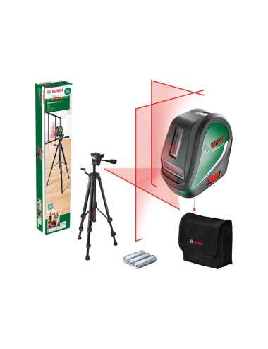 BOSCH LASER UNIVERSAL LEVEL 3 UNI KRZYŻOWY + STATYW TT150