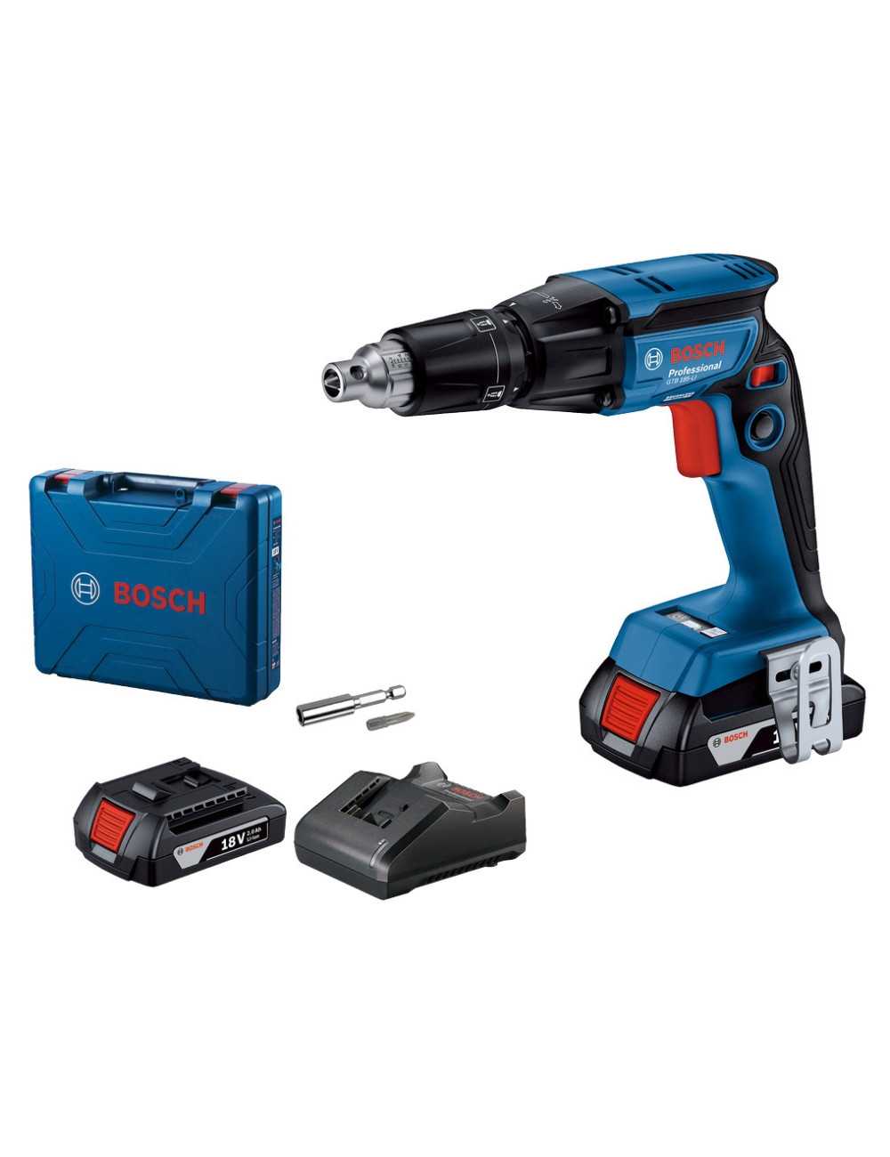 BOSCH WKRĘTARKA DO PŁYT G-K GTB 185-LI 2x2,0Ah