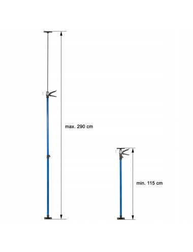 PODPORA SUFITOWA 115-290cm 2szt SILVER