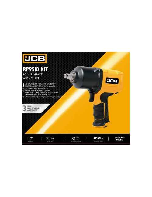 JCB PNEUMATYCZNY KLUCZ 1 2" 1450NM + NASADKI