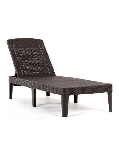 KETER LEŻAK TECHNORATTANOWY JAIPUR BRĄZ