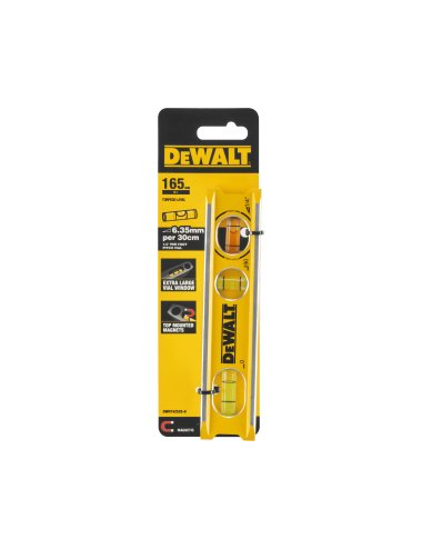 DEWALT POZIOMNICA TORPEDO 165mm PŁASKA
