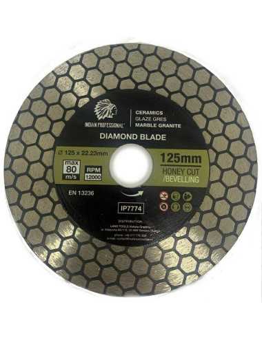 TARCZA DIAMENTOWA 125mm x 1,5mm x 22,2mm HONEY CUT  INDIAN PROFESSIONAL