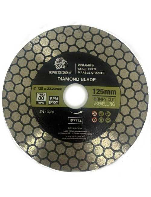 TARCZA DIAMENTOWA 125mm x 1,5mm x 22,2mm HONEY CUT  INDIAN PROFESSIONAL