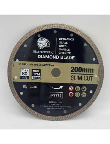 TARCZA DIAMENTOWA 200mm SLIM CUT  INDIAN PROFESSIONAL