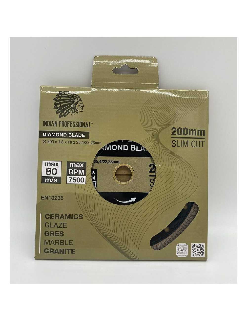TARCZA DIAMENTOWA 200mm SLIM CUT  INDIAN PROFESSIONAL
