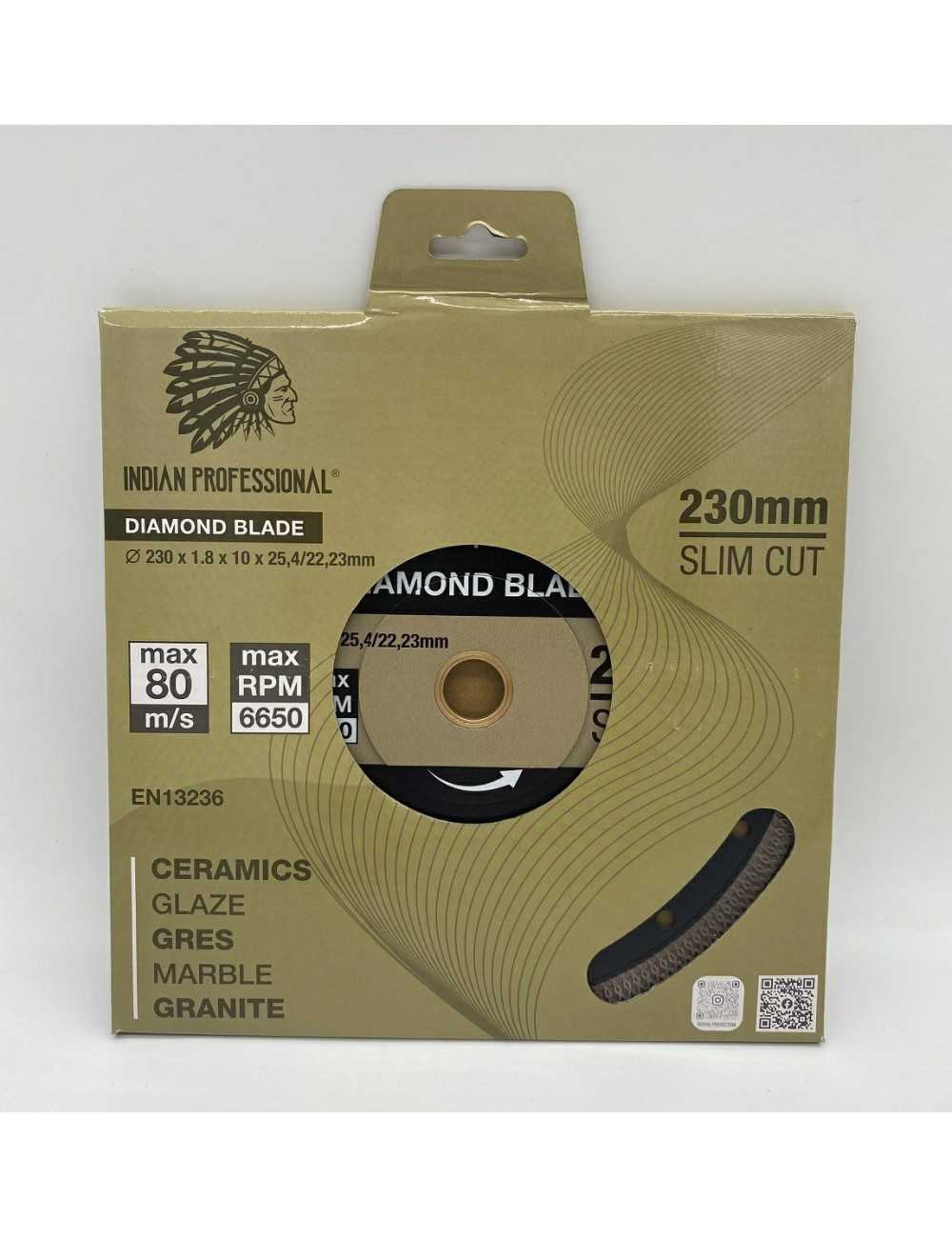 TARCZA DIAMENTOWA 230mm SLIM CUT  INDIAN PROFESSIONAL